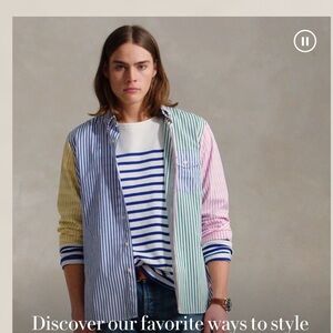Ralph Lauren Pastel Striped Men's Jacket